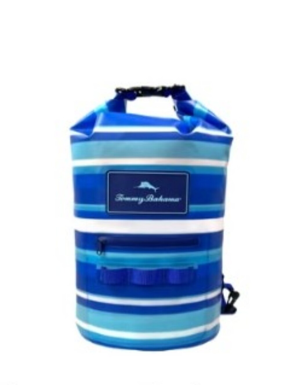Tommy Bahama Blue and White Striped Dry Bag